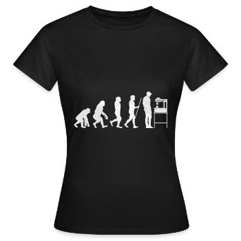 3D Printing - Women's T-Shirt - black - Front - AI Model Female 172 dark (172cm)