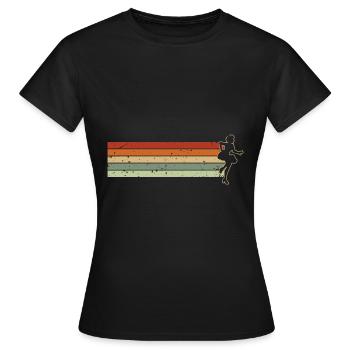 Samba - Frauen T-Shirt - Schwarz - Vorne - AI Model Female 172 dark (172cm)