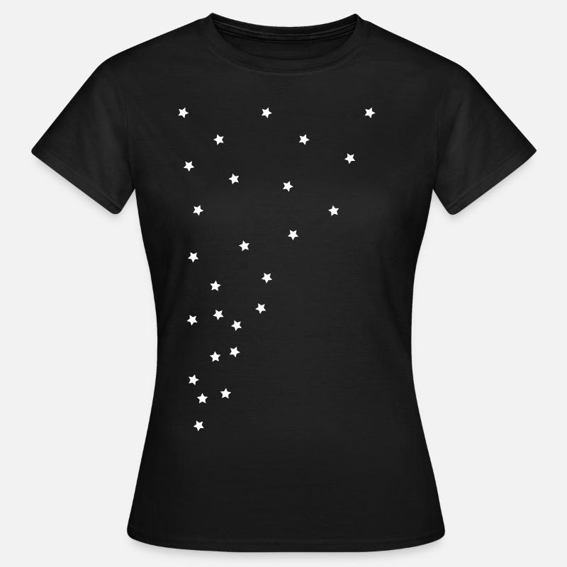 Star, star pattern - Women's T-Shirt - black