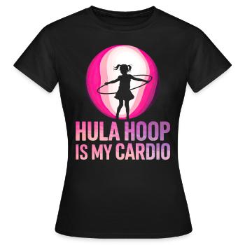 Dance Hoop Girl Dancer Hoop - Women's T-Shirt - black - Front - AI Model Female 172 dark (172cm)