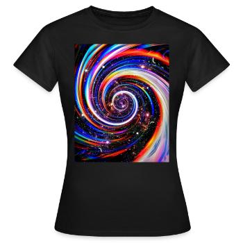 Zeitreise - Frauen T-Shirt - Schwarz - Vorne - AI Model Female 172 dark (172cm)