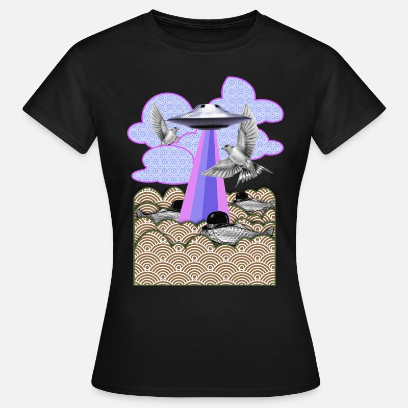 Flamingo - Frauen T-Shirt - Schwarz