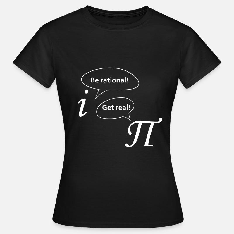 Math Pi et i Mathématiques blagues - T-shirt Femme - noir