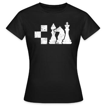 Chess Chess - Women's T-Shirt - black - Front - AI Model Female 172 dark (172cm)