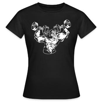 Gorille workout beast gym - T-shirt Femme - noir - Devant - AI Model Female 172 dark (172cm)