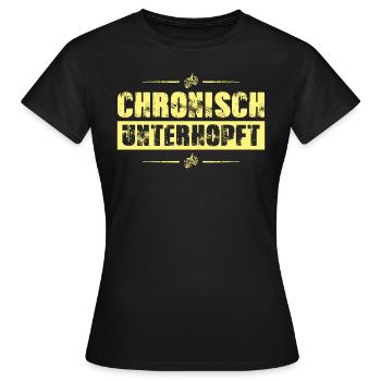 chroniquement sous-exploité - T-shirt Femme - noir - Devant - AI Model Female 172 dark (172cm)