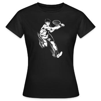 tennis player - Frauen T-Shirt - Schwarz - Vorne - AI Model Female 172 dark (172cm)