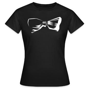 noeud papillon - T-shirt Femme - noir - Devant - AI Model Female 172 dark (172cm)