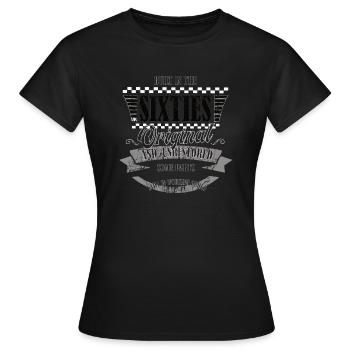 Construire dans les années 60 - 60 - anniversaire - T-shirt Femme - noir - Devant - AI Model Female 172 dark (172cm)