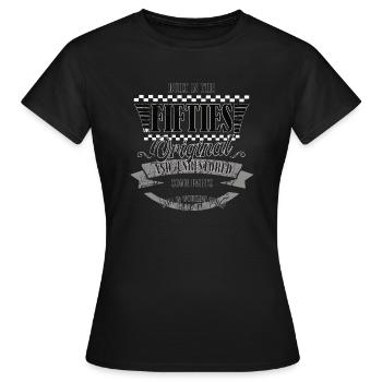 Construire dans les années 50 - 50e anniversaire - T-shirt Femme - noir - Devant - AI Model Female 172 dark (172cm)