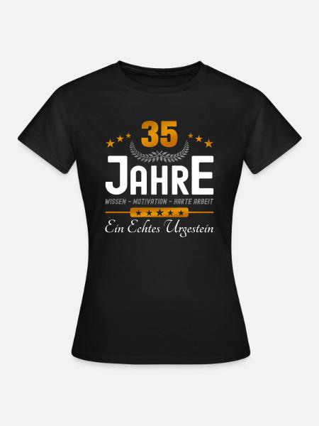 35. Jubiläum - Firmenjubiläum - Frauen T-Shirt - Schwarz