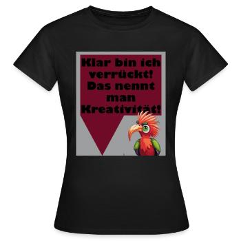 Kreative - Frauen T-Shirt - Schwarz - Vorne - AI Model Female 172 dark (172cm)