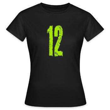 12 Geburtstag - Frauen T-Shirt - Schwarz - Vorne - AI Model Female 172 dark (172cm)