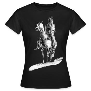 The Indian - Women's T-Shirt - black - Front - AI Model Female 172 dark (172cm)