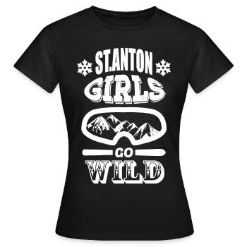 Sankt Anton girls - Women's T-Shirt - black - Front - AI Model Female 172 dark (172cm)