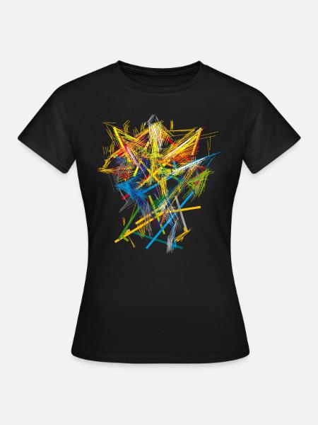 abstrait - T-shirt Femme - noir