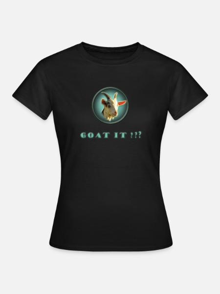 chèvre - chèvre - T-shirt Femme - noir