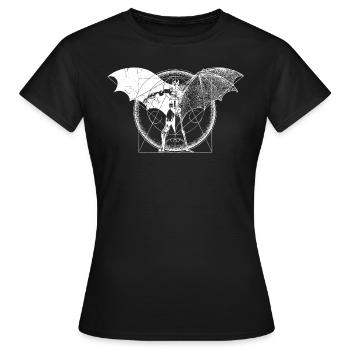 Batman Dark white Flügel - Frauen T-Shirt - Schwarz - Vorne - AI Model Female 172 dark (172cm)