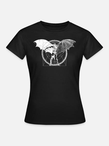 Batman Dark blanc femme Tee Shirt - T-shirt Femme - noir