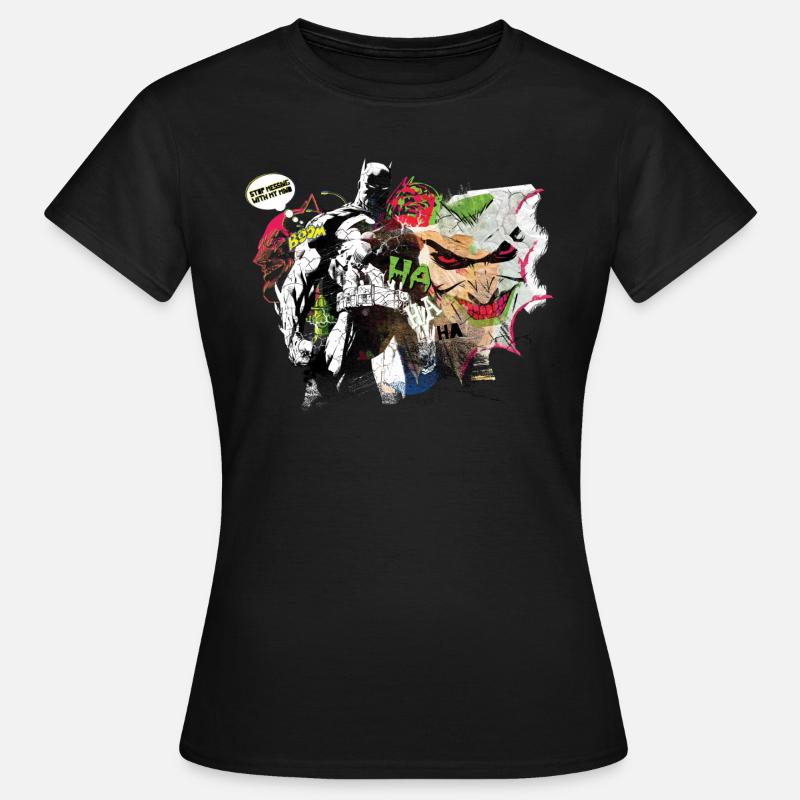 Batman Comic Composition Joker - Women's T-Shirt - black