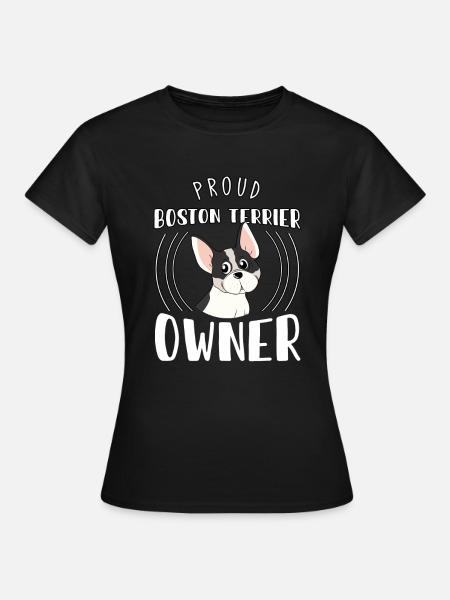 Boston Terrier, Boston Terrier Boston Terriers - Frauen T-Shirt - Schwarz