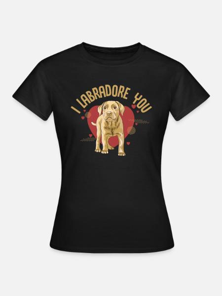 Labrador, cane Labrador, Labrador retriever, - Maglietta da donna - nero