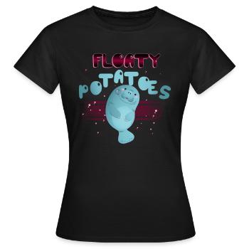 La laque, l’océan, le dauphin, - T-shirt Femme - noir - Devant - AI Model Female 172 dark (172cm)