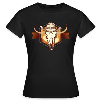 Dark Country, Dark Country Country and Western, - T-shirt Femme - noir - Devant - AI Model Female 172 dark (172cm)