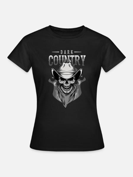 Dark Country, Dark Country Country muziek, Dark - Vrouwen T-shirt - zwart