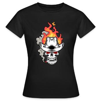 Dark Country Country, Dark Country Music, - T-shirt Femme - noir - Devant - AI Model Female 172 dark (172cm)