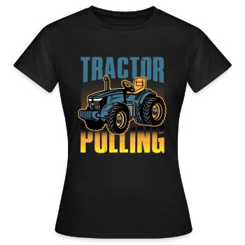 tractor pulling, tractor pulling, racing, - Women's T-Shirt - black - Front - AI Model Female 172 dark (172cm)