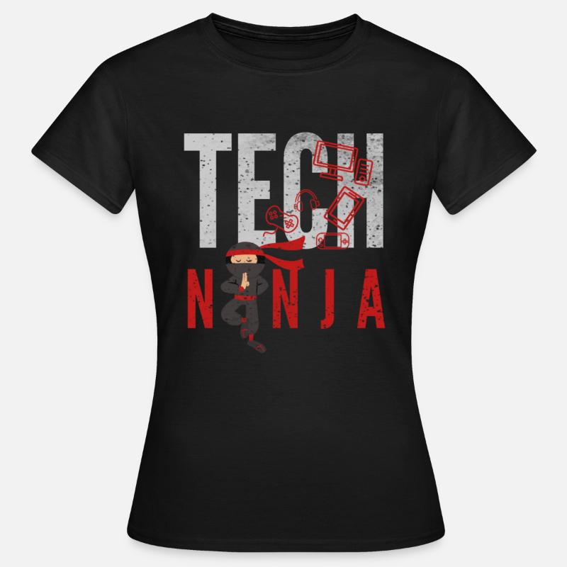 tech, tech analyst, programmateur, - T-shirt Femme - noir