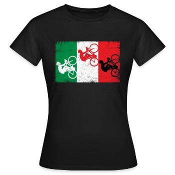 tour france, tour france Straßenrennen, mont - Frauen T-Shirt - Schwarz - Vorne - AI Model Female 172 dark (172cm)