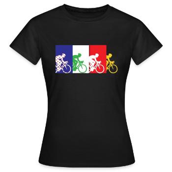 tour france, tour france tour france 2021, - Women's T-Shirt - black - Front - AI Model Female 172 dark (172cm)