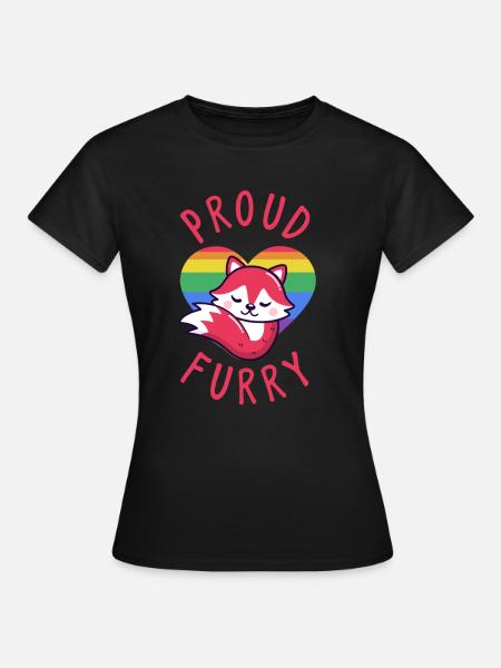 Furry, Furry furry fandom, Katze, - Frauen T-Shirt - Schwarz