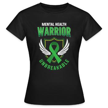 Santé mentale, santé mentale - T-shirt Femme - noir - Devant - AI Model Female 172 dark (172cm)