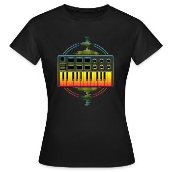 Beatmaker, Beatmaker Hip Hop, dj, - T-shirt Femme - noir - Devant - AI Model Female 172 dark (172cm)