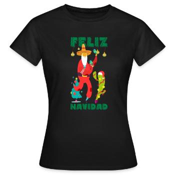mexikanisches Weihnachten, mexikanisches - Frauen T-Shirt - Schwarz - Vorne - AI Model Female 172 dark (172cm)