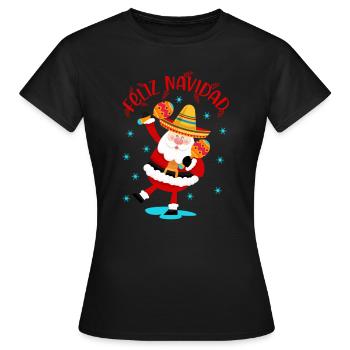 mexikanisches Weihnachten, mexikanisches - Frauen T-Shirt - Schwarz - Vorne - AI Model Female 172 dark (172cm)