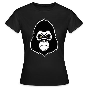 Gorilla - Frauen T-Shirt - Schwarz - Vorne - AI Model Female 172 dark (172cm)