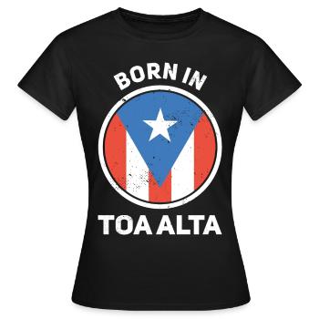Porto Rico - T-shirt Femme - noir - Devant - AI Model Female 172 dark (172cm)