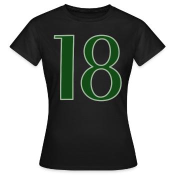 18 Birthday Congratulations - Women's T-Shirt - black - Front - AI Model Female 172 dark (172cm)