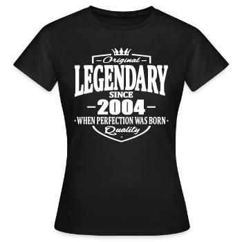 Legendary since 2004 - T-shirt Femme - noir - Devant - AI Model Female 172 dark (172cm)