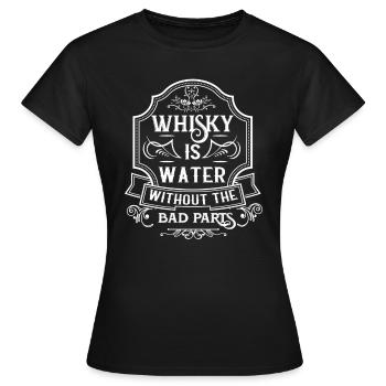 whisky - T-shirt Femme - noir - Devant - AI Model Female 172 dark (172cm)
