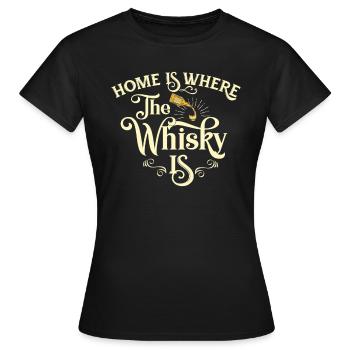 whisky - T-shirt Femme - noir - Devant - AI Model Female 172 dark (172cm)