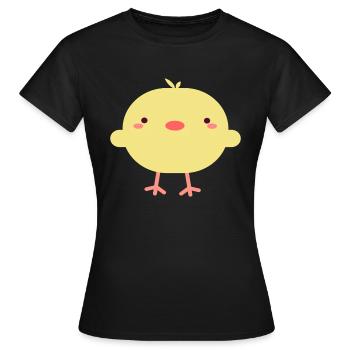 the chick - Women's T-Shirt - black - Front - AI Model Female 172 dark (172cm)