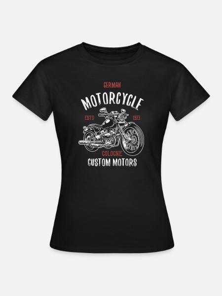 Motorcycle Cologne German Custom Motors - Women's T-Shirt - black