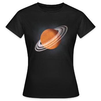 Planet - Women's T-Shirt - black - Front - AI Model Female 172 dark (172cm)