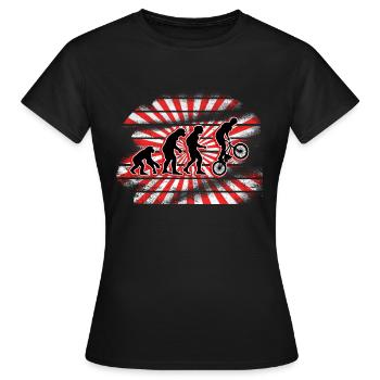 Bmx - Frauen T-Shirt - Schwarz - Vorne - AI Model Female 172 dark (172cm)