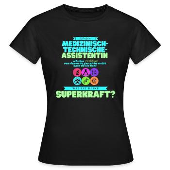 MTA ich löse Probleme - Frauen T-Shirt - Schwarz - Vorne - AI Model Female 172 dark (172cm)